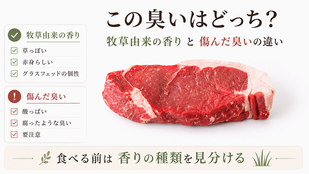 牧草由来の香りと傷んだ臭いは別物