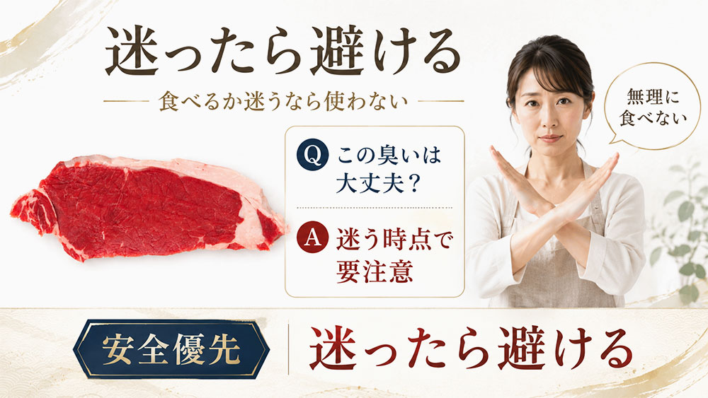 迷ったときは無理に食べない