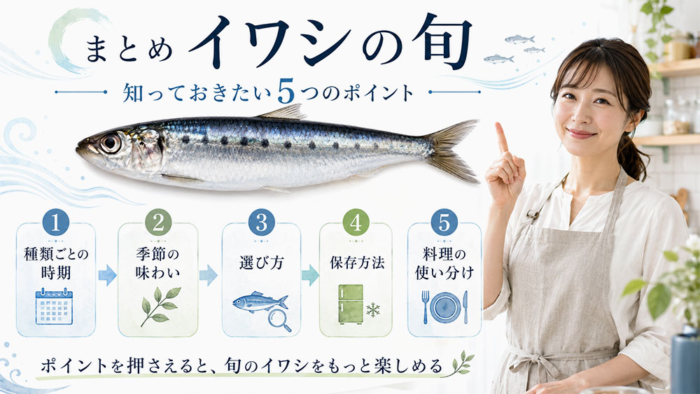 まとめ|イワシの旬は種類と産地で分けて考えよう