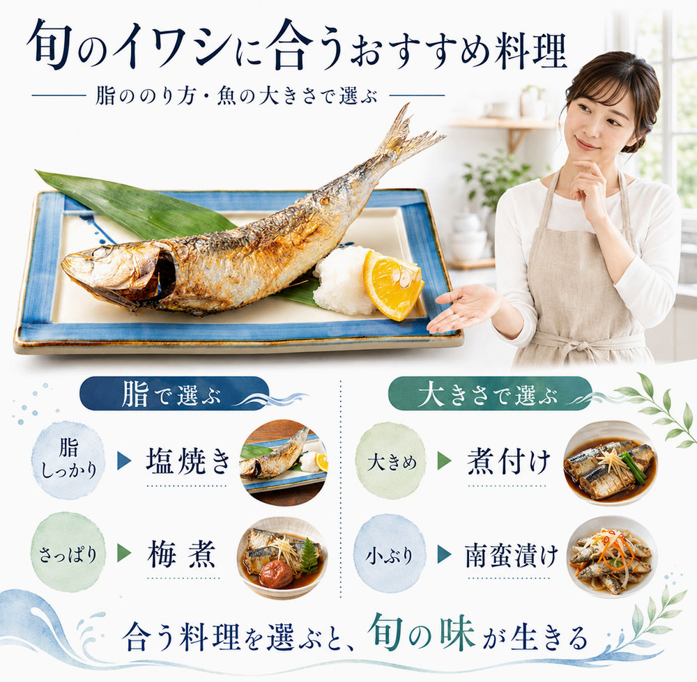 旬のイワシに合うおすすめ料理