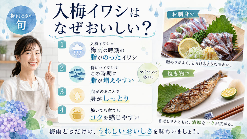 入梅イワシはなぜおいしい?
