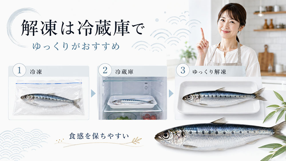 解凍は冷蔵庫かでゆっくり行う