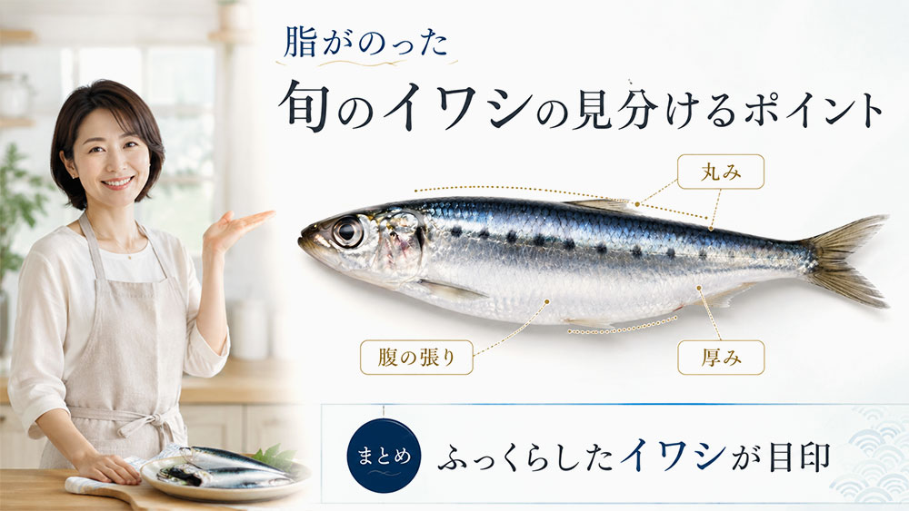 脂がのった旬のイワシを見分けるポイント