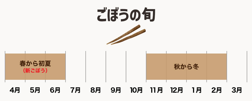 ごぼうの旬